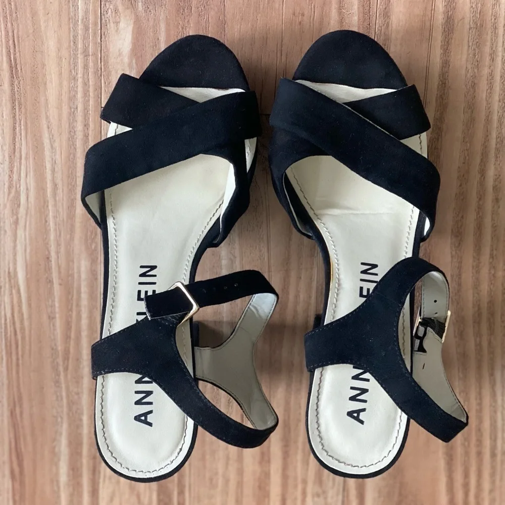 Anne Klein High Top Flats with Straps